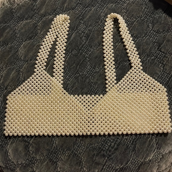 Zara Tops - Beaded bra top